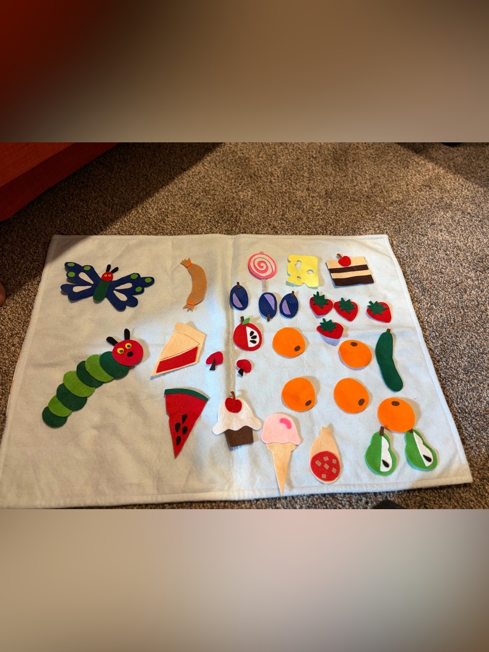 Preschool Felt Teaching set with background mat - all included